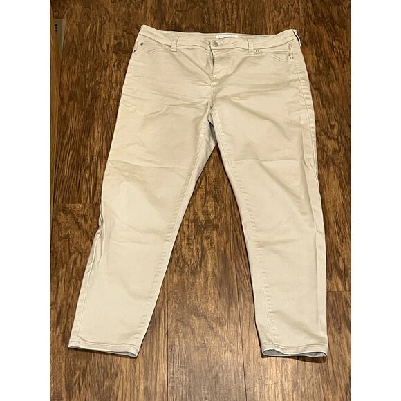 Truth + Theory Pants Stone‎ Womens Size 16 - Picture 1 of 8